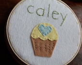 Personalized Embroidery Hoop Art. Child's Name Plaque By Catshy Crafts