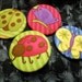 Bugmania - Set of Four Fabric Covered Bug Buttons