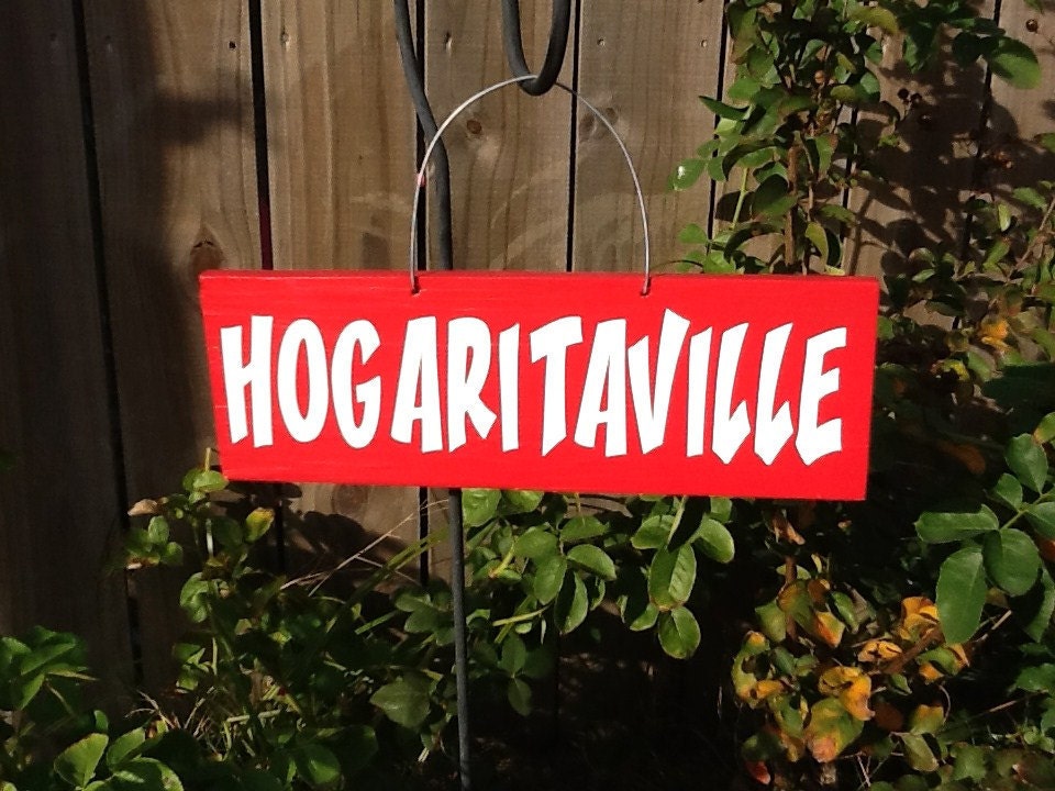 Arkansas Razorback "HOGARITAVILLE" Sign