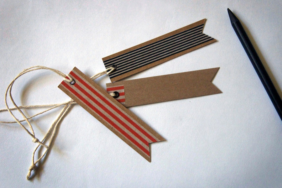 Christmas Gift Flag Tags