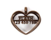 Heart Shaped Personalized Dog Tag