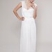 1920's Inspired Wedding Dress: V-neck Chiffon Top (not entire dress)