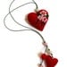 Felt bookmark with a red heart /felt Heart /f elt toy/ gift for child / Ready to Ship