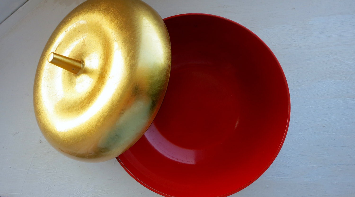 Golden Apple Candy Dish