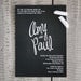 Chalkboard Calligraphy Wedding Invitation
