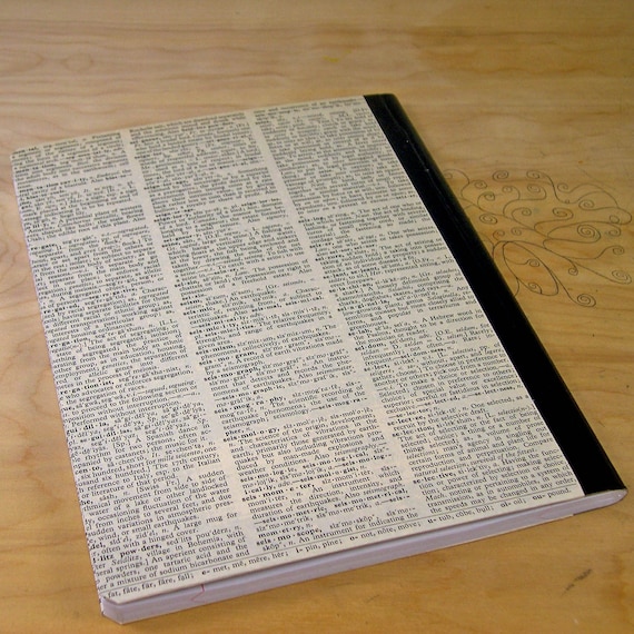 Diary Journal with Inspirational Quotation on a Dictionary Page