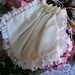 Vintage Bridal Pouch Purse drawstring victorian silk & lace Bride bag