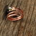 Copper Ring Copper Silver Band Ring Golden and Fine Silver Patina Handmade Jewelry by Urban Jule