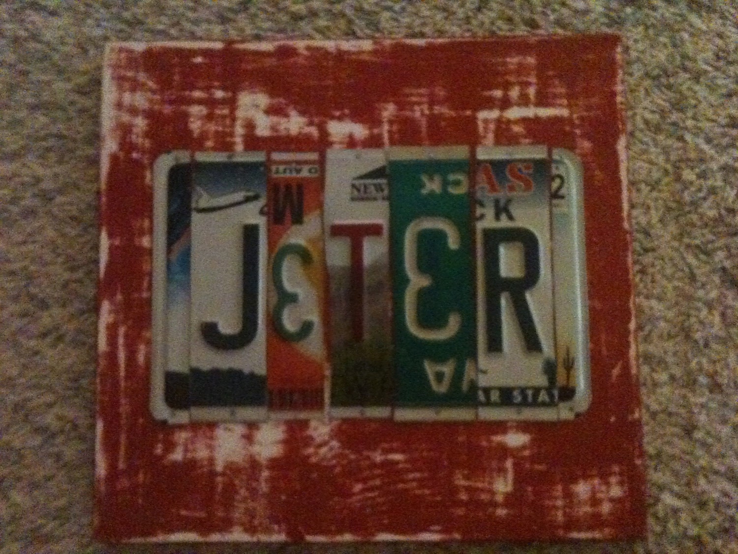 TEXAS License Plate Mailbox