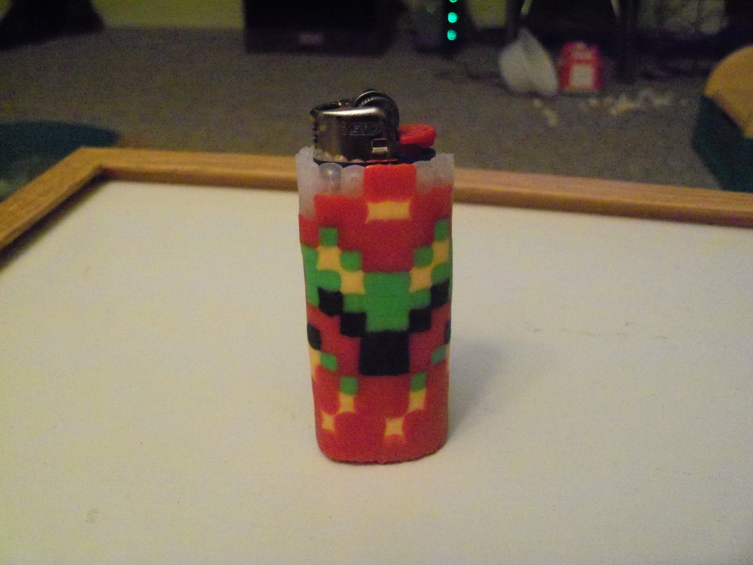 Super Metroid Samus Perler Bead Lighter Case/Sleeve