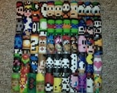 ANY 2 Character Perler Bead LIGHTER CASES - nintendo - mario - zelda - pokemon - tmnt - metroid - mega man - south park - mushroom