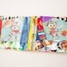 Fabric baby book - Retro prints OOAK Soft book gift for baby, newborn, baby shower and little girls. Handmade book by Funkybunts