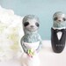 Custom Love Wedding Cake Toppers - Sloth