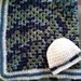 Baby Boy's Blanket and Hat - blues and green