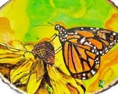 Mystical Monarch Butterfly Original Wood-Burning