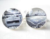 Chicago cubs and Wrigley field photo cufflinks - gift for groom, groomsmen, father husband