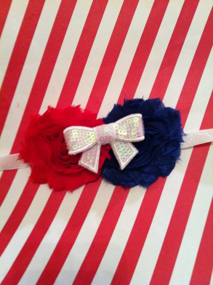 Patriotic Romper, 4th of July Baby Girl Romper, Memorial day hat, Red, White, and Blue- 4th of July Romper