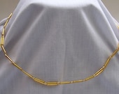 Bundels of Gold Necklace , Bracelet , and Earring Set