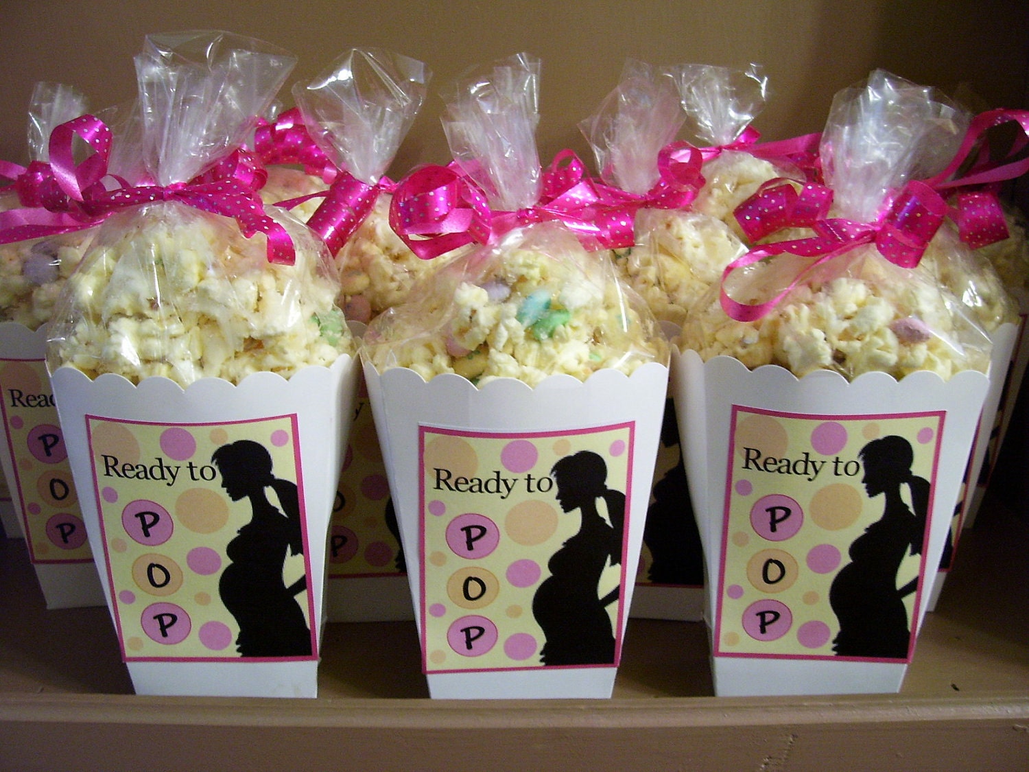 RESERVED FOR GINA-Ready To Pop Baby Shower Favor Boxes