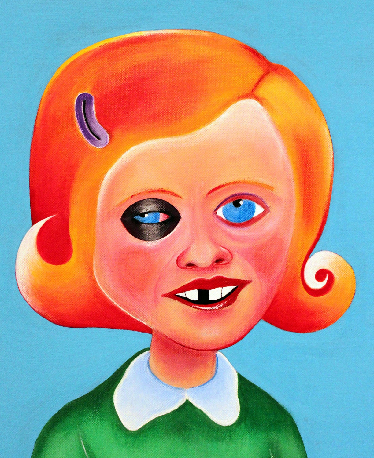 The Clumsy Ginger - Funny Art Print from Original Painting (SOLD)