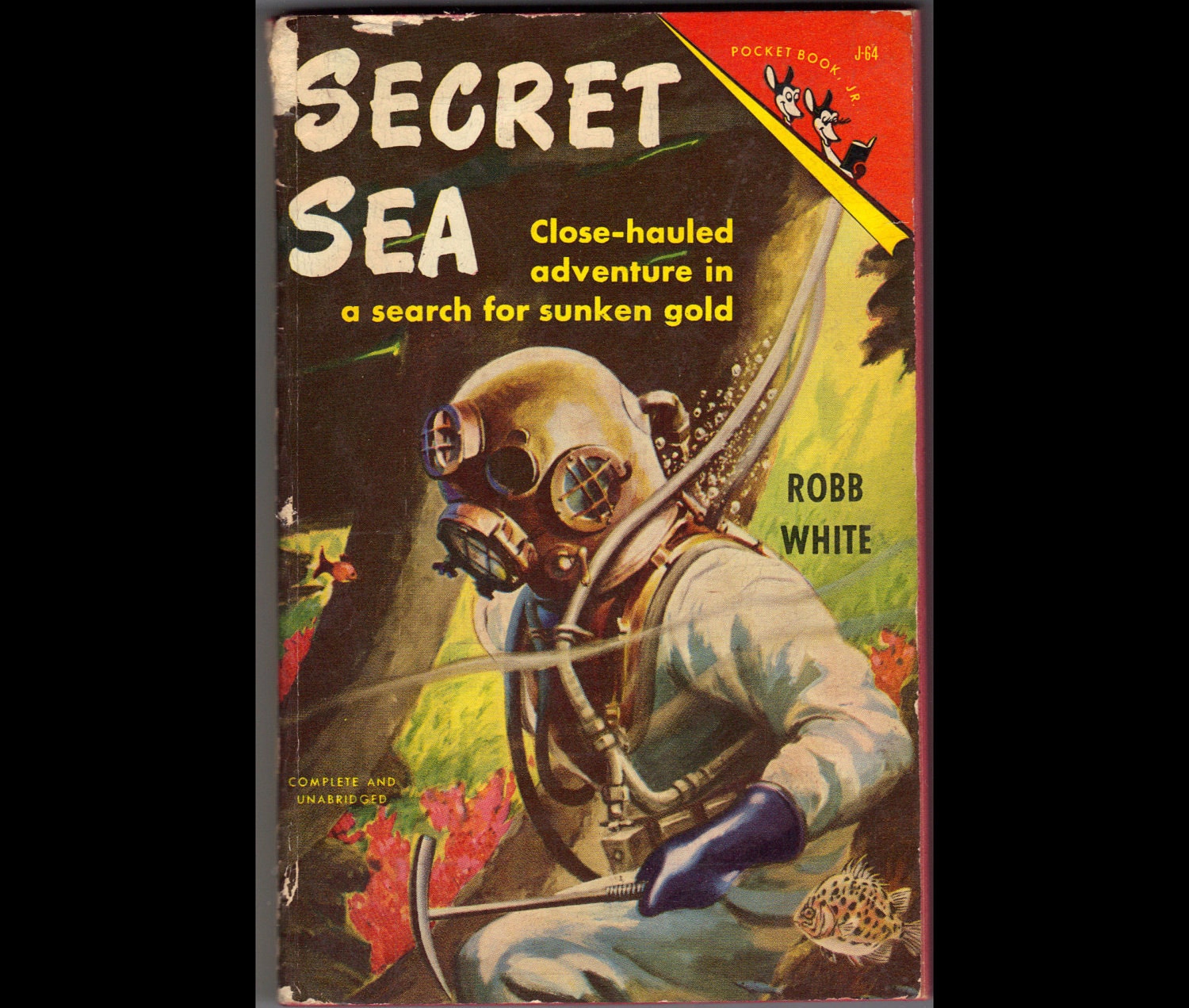 1951 teen fiction Secret Sea by Robb White - Pocket Book, Jr.