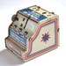 Vintage J. Chein & Co. tin litho Dime Register Bank 2 inches tall  offered by Elizabeth Rosen