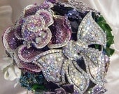 The Rebekah Custom made crystal brooch bouquet made to your specifications