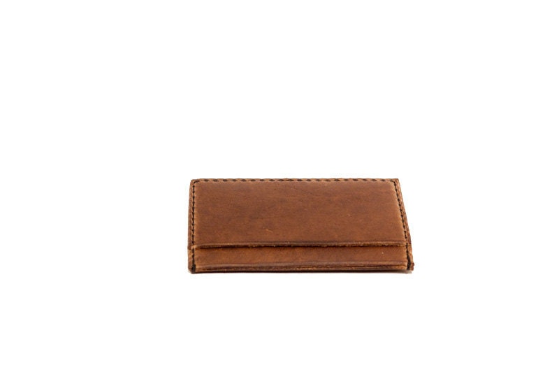 Horween Chromexcel Leather cardholder wallet - three pocket