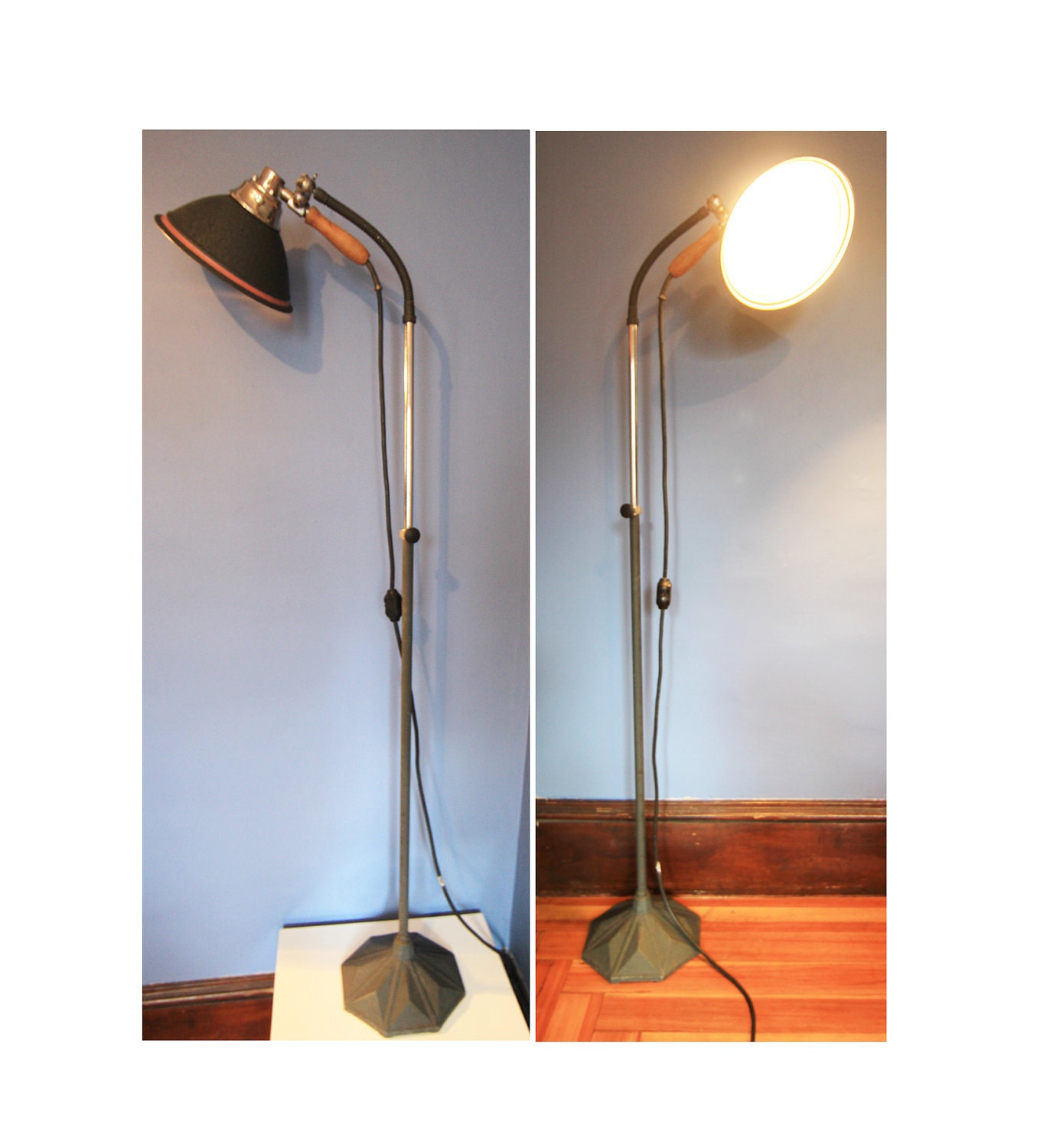  Floor Lamps on Vintage Industrial Floor Lamp Adjustable By Thearbitrarium