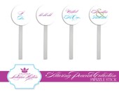 Peacock Collection - Swizzle Sticks or Cupcake Toppers