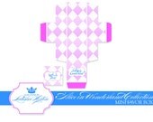Alice In Wonderland Inspired Party- Printable Mini Favor Box