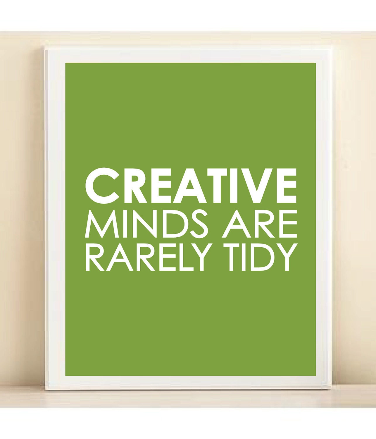 Lime "Creative Minds" print poster
