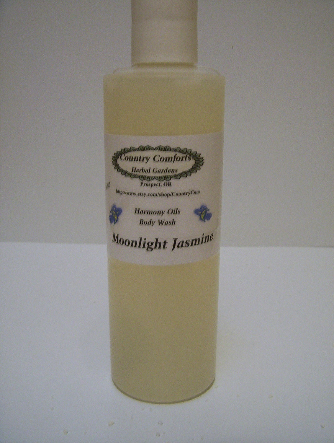 Natural Body Wash, Moonlight Jasmine, New Thick, Rich Formula, Now contains Goatsmilk, Shea Butter & Silk Fiber - 8 oz bottle (Soooo Sexy)