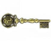 DMT Spirit Key Pin (Antique Gold)