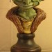 Nilbog the Goblin OOAK Small-Scale Polymer Clay Bust