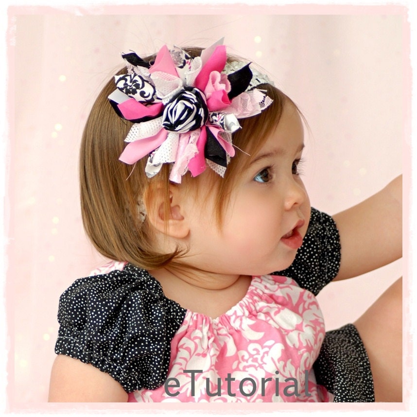 Hair Bow Tutorial by Boutique Elli'Ette . . eTutorial . . PDF File