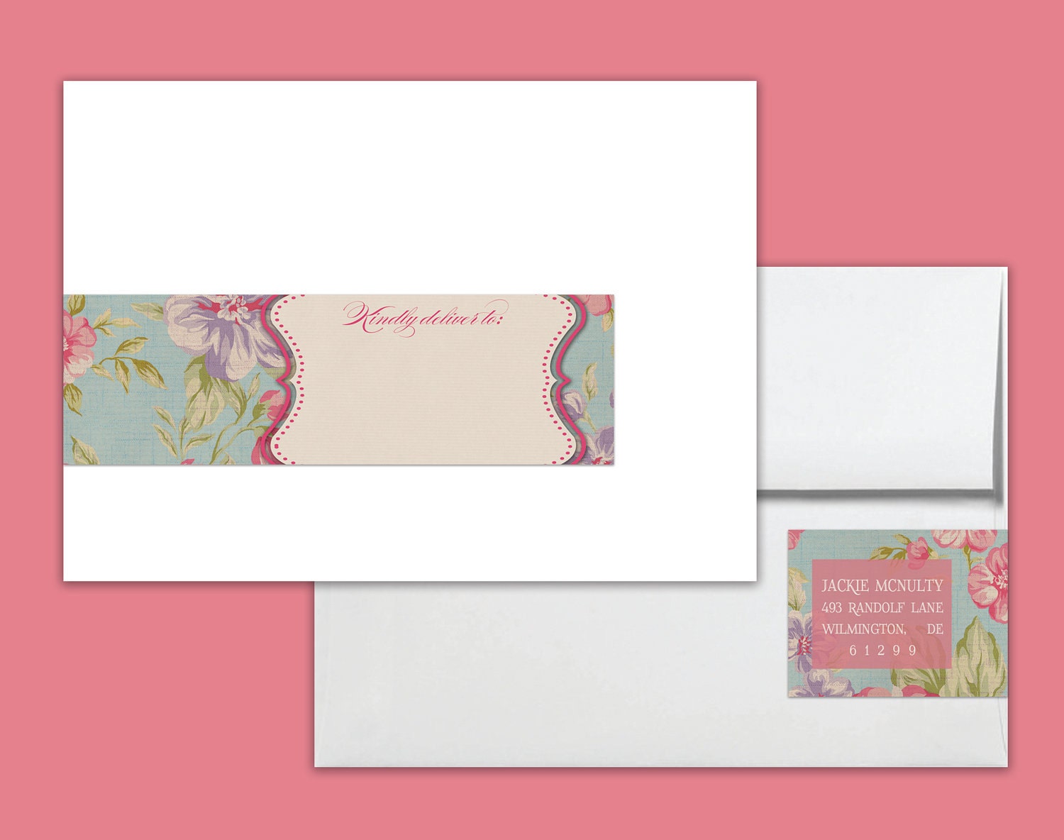 Vintage Thank You Card Bridal Shower Rustic Bridal Wedding Card Vintage Rose Retro 4x6 Thank You Card DIY Digital or Printed - Jackie Style