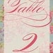 Table Numbers Printable Set of 15 Bridal Shower Table Numbers 5x7 Signs Wedding Table Numbers Wedding Reception - Jackie Collection
