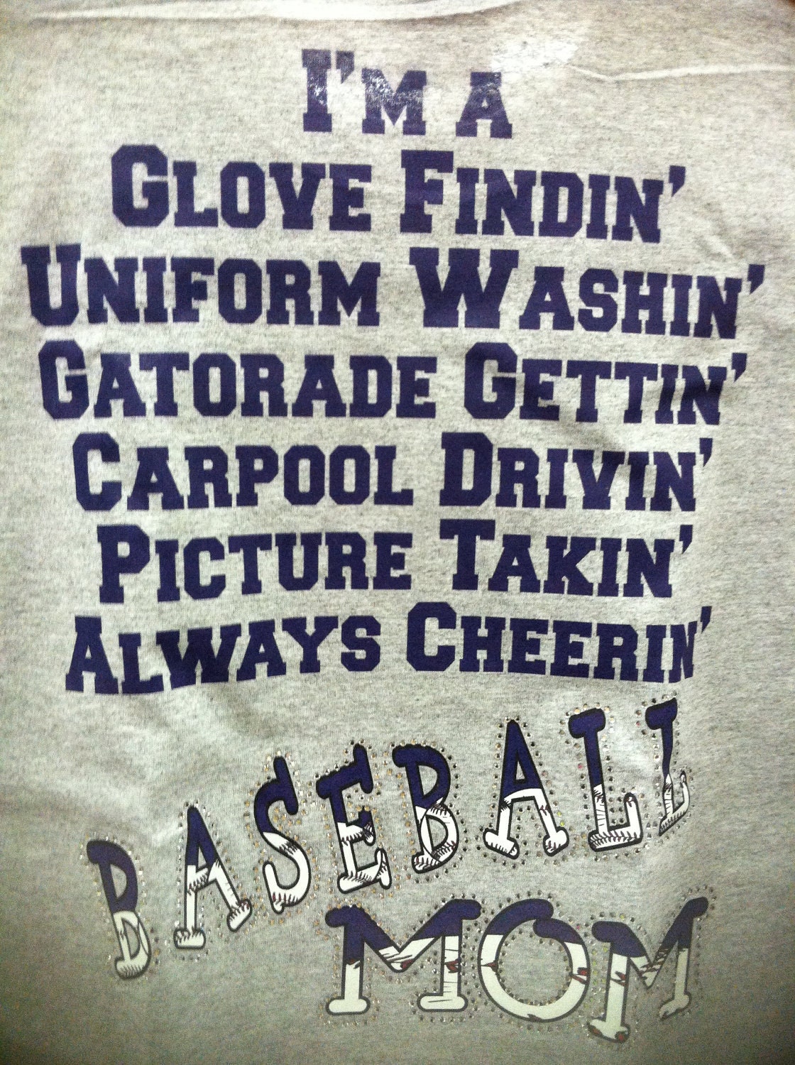 Baseball/Softball Mom Shirt (Unisex) size smal-xl