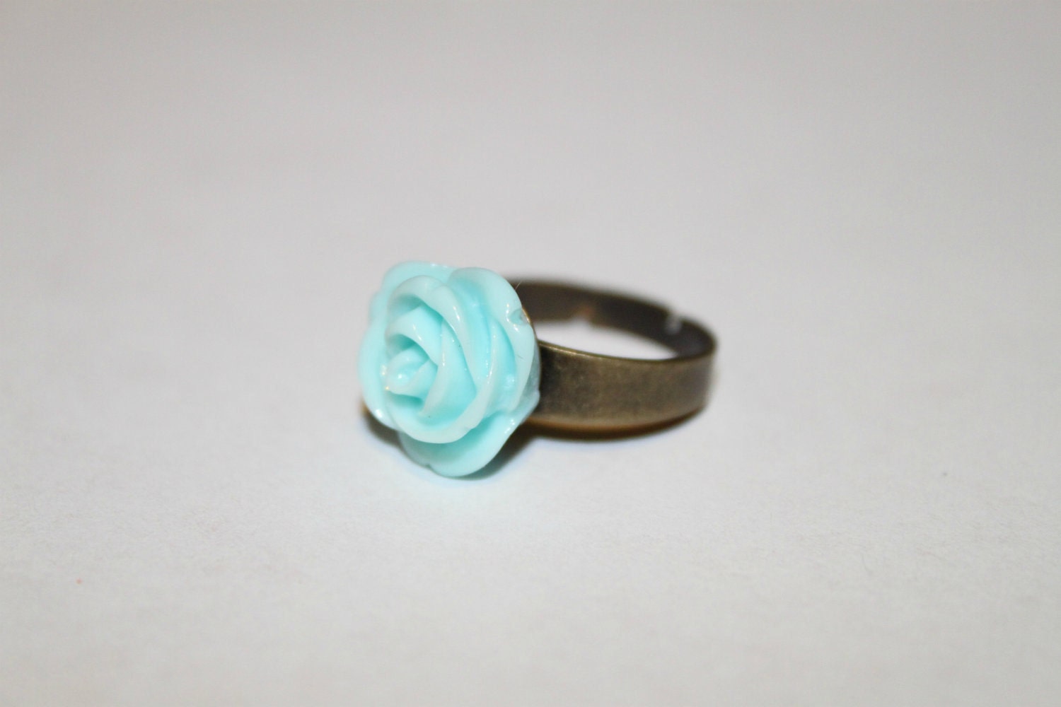 Rose Ring - Light Turquoise