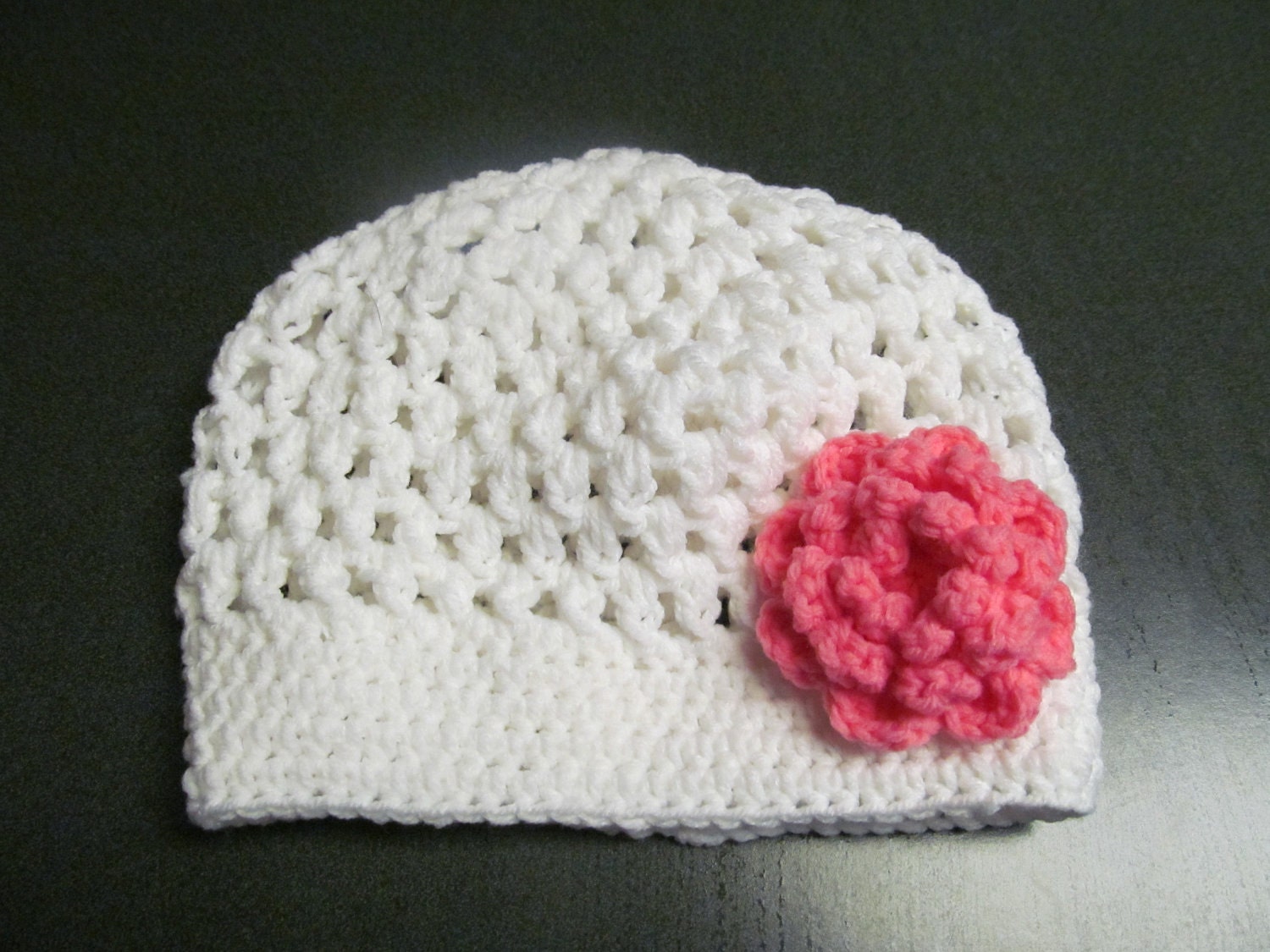 Customized Crocheted Hat with/without flower
