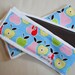 ON SALE- Set of 3 Oversized Burp Cloths in Blue Pear and Brown Dot- Gender Neutral
