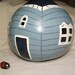 Gourd art - Blue Victorian House, "The Gourdons of Gourdonville"