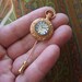 Brass Pocket Watch Tie Cravat Stick Pin