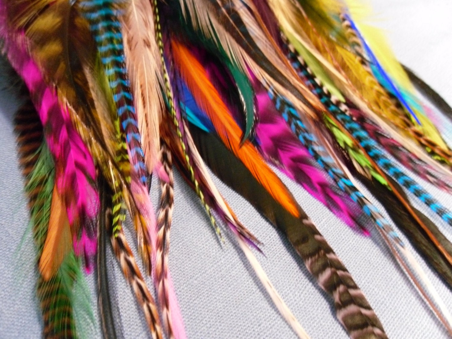 Feather Salon Lot, Bulk, Craft or Salon Supplies for Feather Extensions, Feather Jewelry, Crafts Qty 50