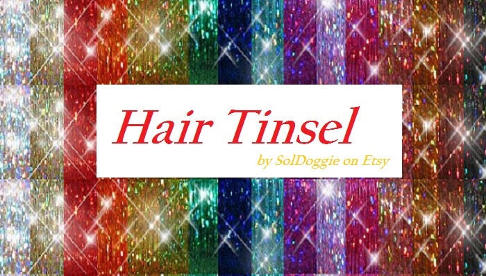 Hair Tinsel, 2 Long Strands