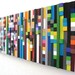 Wall Art - Wood Sculpture - Wood Cubes