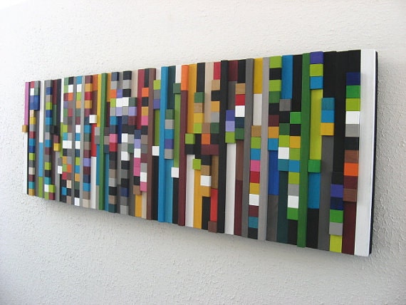 Wall Art - Wood Sculpture - Wood Cubes