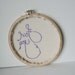 Love you embroidery hoop - 6 inch