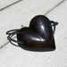 Wooden Heart Bracelet - African Wenge Hardwood